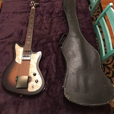 Guyatone Orpheum  Bass model 1202 Fixed Neck  1957-1962 Sunburst image 4