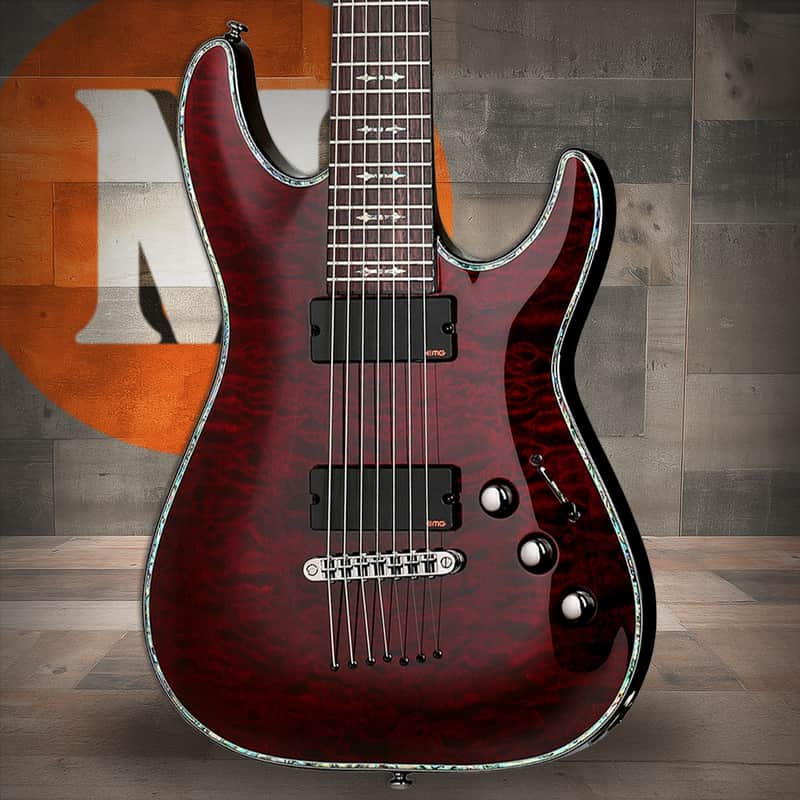 Schecter Hellraiser C-7 Electric Guitar - Black Cherry (1792) image 1