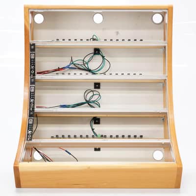 Custom 15U 104HP Wooden Eurorack Case w/ Synth Rotek Super Power Modules #52894 image 1