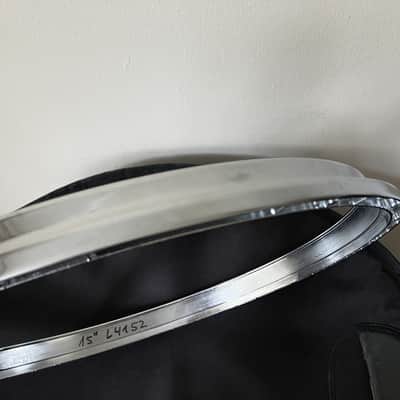 Ludwig 15" 8 Lug Twin Channel Diecast Hoop for Snare top - Chrome image 4