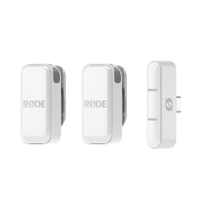 RODE Ultra-compact Wireless Microphone System, USB-C Connector White image 2
