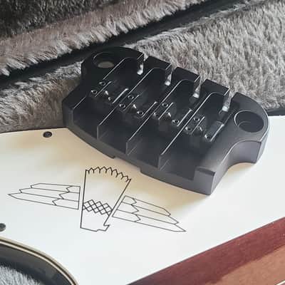 NEW Hipshot SuperTone 3-Point Replacement Bridge for 4-String Gibson Bass BLACK image 3