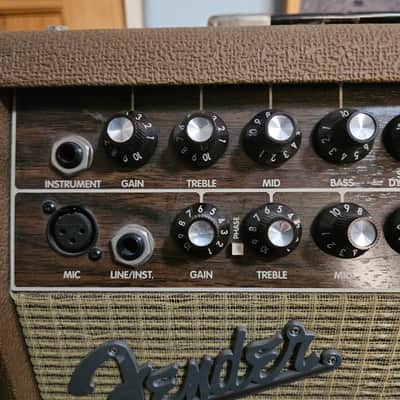 Fender Acoustasonic SFX 2-Channel 2 x 80-Watt 1x8" / 1x10" Acoustic Guitar Amp 1999 - 2003 - Brown image 4