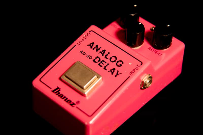 Ibanez AD-80 Analog Delay "R Logo" 1979-1980 - Pink image 1