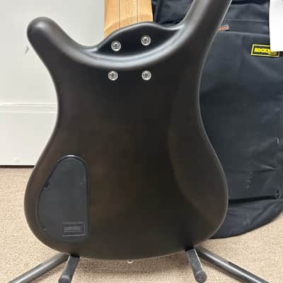 Warwick RockBass Corvette Basic 5-String Fretless Bass - Nirvana Black Transparent Satin image 4