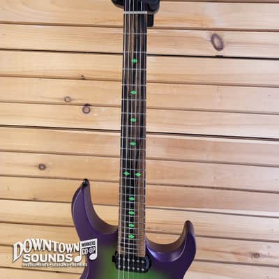2016 Kiesel DC-600H Electric Guitar with Kiesel Hard Case - Clear Satin Matte "Joker Burst", 7lbs 4oz image 5