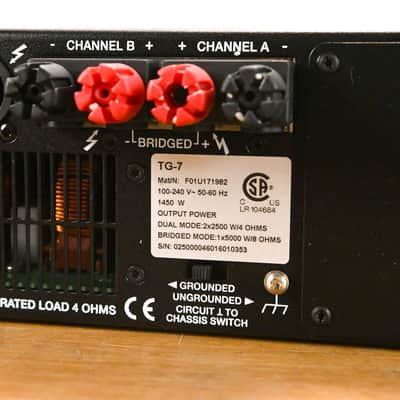Electro-Voice (EV) TG-7 Tour-Grade Stereo Power Amplifier CG01YHW image 10