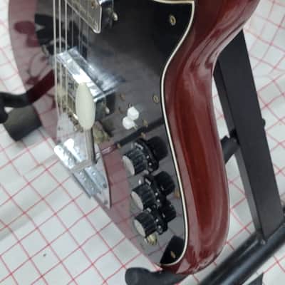 1960's Kapa Continental guitar, rare clear cherry red finish, 100% image 3