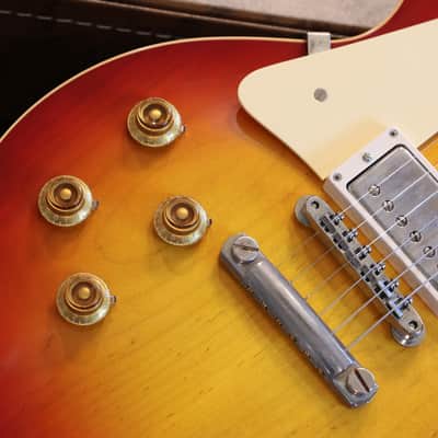 Lefty! 2024 Gibson Custom Shop '58 Reissue Les Paul Standard Electric Guitar Faded Cherry Sunburst + COA OHSC image 4
