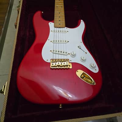 Rare! 1993 Fender Japan Custom Edition 50's Stratocaster ST57G Charcoal Red image 2