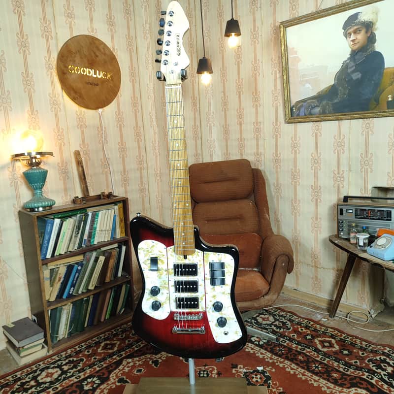 Formanta Style USSR Electric Guitar Built In Tone Bender Soviet Germanium Fuzz image 1