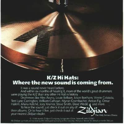 Zildjian - 13″ K-Z Hi-Hats. Excellent! image 2