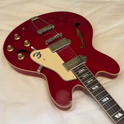 2012 Epiphone Casino - Last of the Made in Korea (MIK) Casinos - Cherry - Free Pro Setup - 5.9 lbs image 3