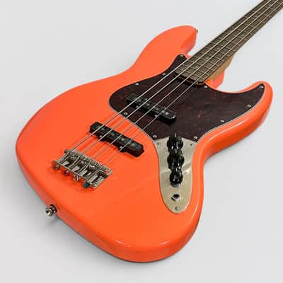 Fender Squier Classic Vibe '60s Jazz 4 String Electric Bass Guitar - Tahitian Coral image 11