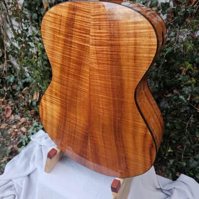 Wilhelm Guitars Curly Koa, Curly Sinker Redwood Small Jumbo Acoustic Guitar image 18