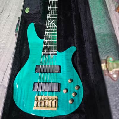 Yamaha RBX 6JM Turquoise Blue John Myung Signature 6 String Bass w/ OHSC image 2