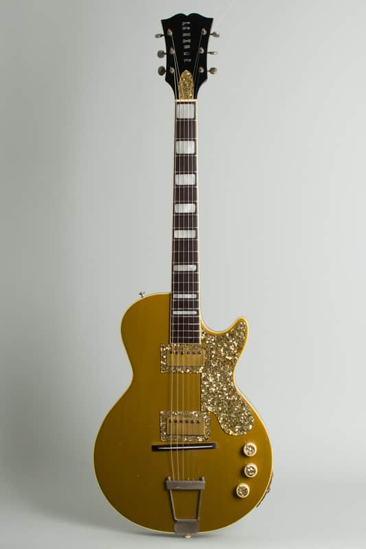Premier Model 75 Solid Spanish Solid Body Electric Guitar (1954), black tolex hard shell case. image 1