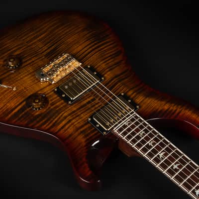 2015 PRS 30th Anniversary Wood Library Custom 24 Flame 10-Top - Black Gold | USA Core Solid Rosewood Neck Gold Hardware Kloppmann HB57 Pickups | CoA OHSC image 8