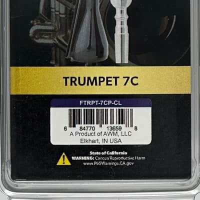 Trumpet Mouthpiece FAXX 7C with vinyl pouch image 2