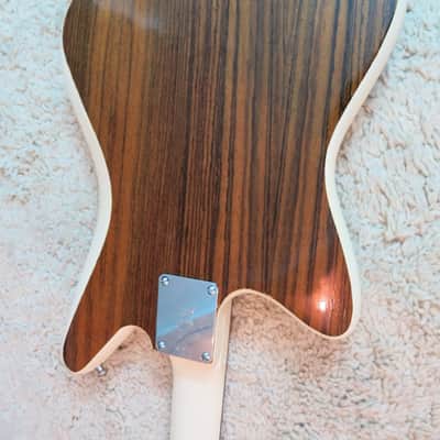 Vintage Galanti Grand Prix Guitar Repainted White Replaced Tuners Eko Italy image 9