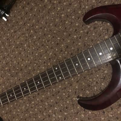 Ibanez BTB 4 String Quilted Maple Electric Bass Guitar 2010s - Red image 5
