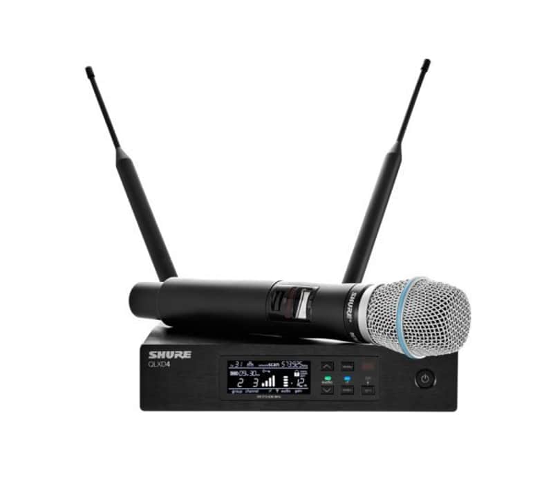 Shure QLXD24/B58-J50A System with QLXD2/BETA58A Handheld Transmitter. J50 Band image 1