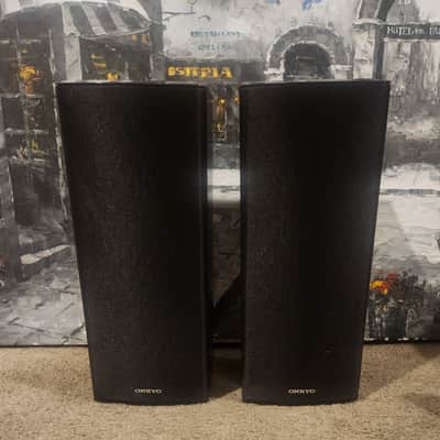Onkyo Onkyo SKF-590N, SKC-590N Speaker Set 90s  - Black wood image 1