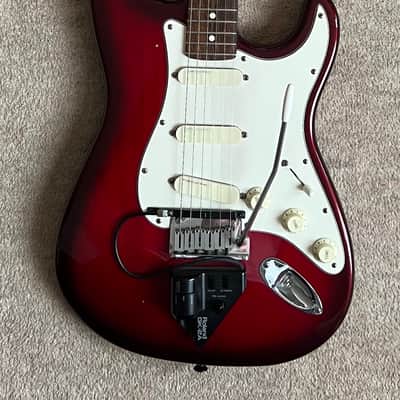 Fender Stratocaster Plus Deluxe 1993 - Crimson Frost + Roland GK-2A