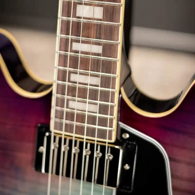 Epiphone ES-335 Figured Semi-hollow Electric Guitar - Blueberry Burst image 9