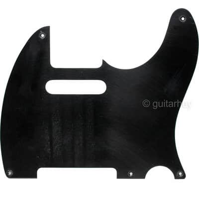 MASTER RELIC Non-Beveled 5-Hole 1-Ply BAKELITE Pickguard for Fender Telecaster AGED BLACK