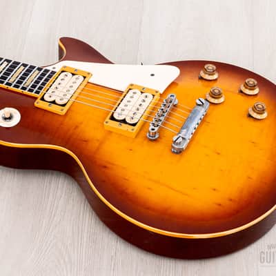 1980 Tokai Reborn Old Love Rock LS120 Original Burst w/ Lifton-Style Case, Double Cream DiMarzio PAF image 9
