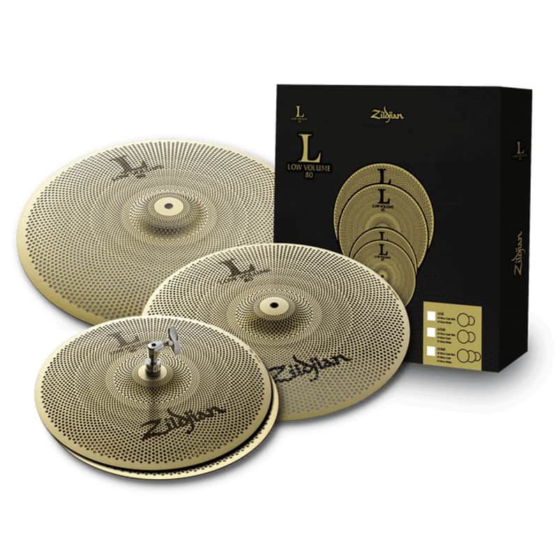 Zildjian L80 LOW VOLUME complete #LV-468 CYMBAL PACK | 14"hihat pair /16"crash/18"ride image 1