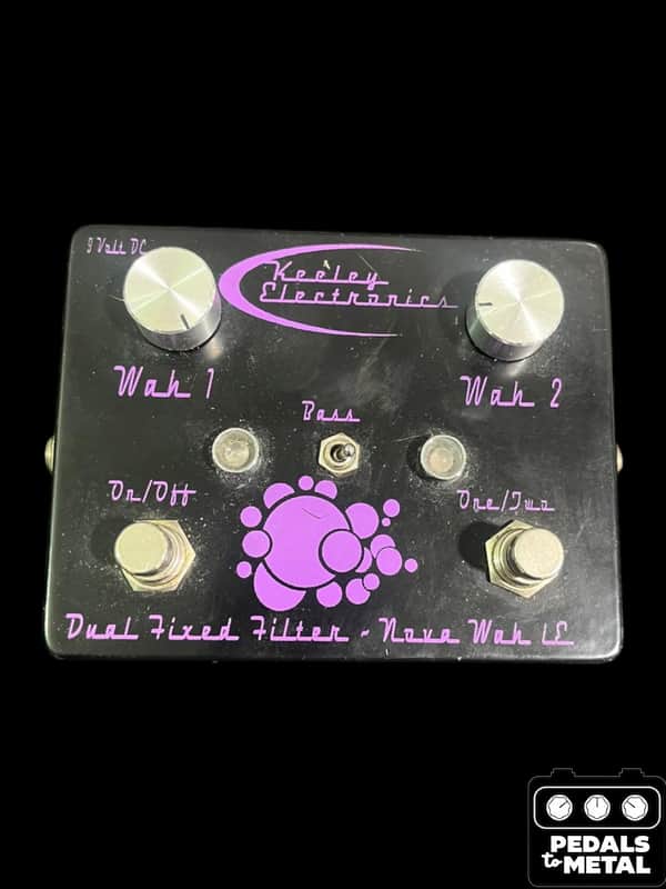Keeley Dual Fixed Filter w/ Purple Letters - Black - X19961 image 1