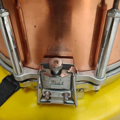 Used Pearl Free-Floating Snare Drum - 14 x 6.5 Copper w/ Case image 6