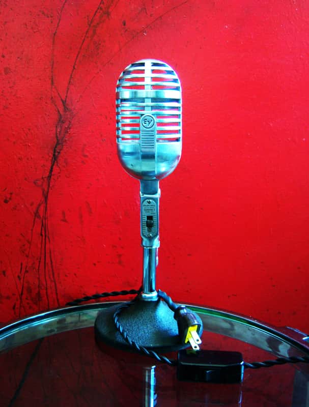 Vintage 1940's Electro-Voice 726 LED lamp mod Cardine I Cardioid Dynamic Microphone Display works 725 730 731 image 1