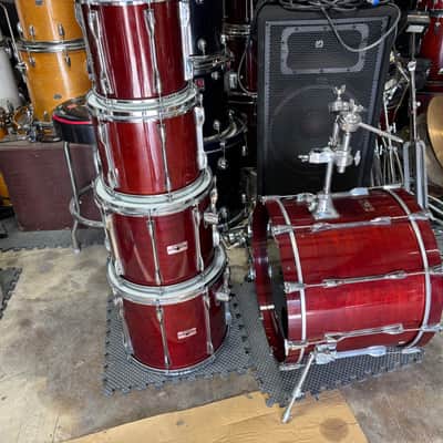 Yamaha 1984 Recording Custom Cherry Drum Set image 3
