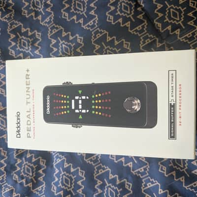 D'Addario PW-CT-23 Chromatic Pedal Tuner Plus 2025 Open Box New- Black image 1