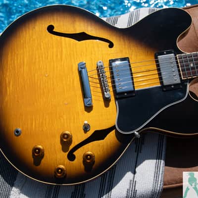 1994 Gibson ES-335 Dot Figured - Vintage Sunburst - Pro Set Up w Perfect Frets/Action/Intonation! image 2