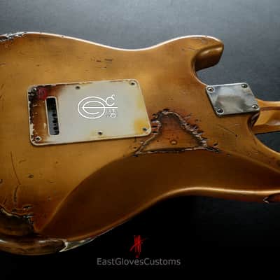 Fender Stratocaster 60th Anniversary Rusty Gold Heavy Aged Relic by East Gloves Customs image 10