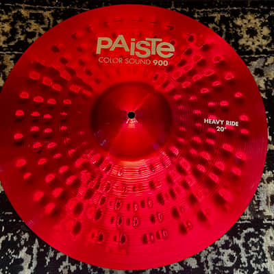 Paiste 20" Color Sound 900 Series Heavy Ride Cymbal - Red image 1