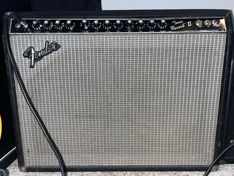 Fender Twin Reverb II 2-Channel 105-Watt 2x12" Guitar Combo 1983 - 1986 - Black image 1