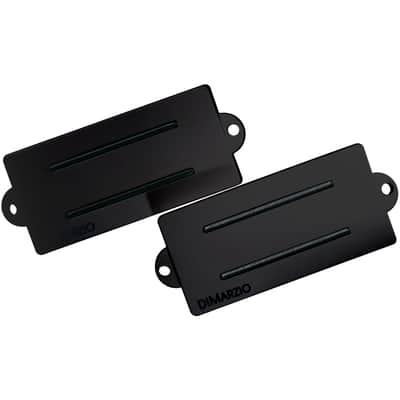 DiMarzio DP127BK Split P Bass Pickup - Black / Black Pole Pieces image 3