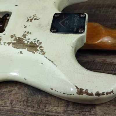 MyDream Partcaster Custom Built - Heavy Relic Aged White Hepcat Serie L image 12