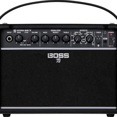 Boss Katana Mini X Battery-Powered Electric Guitar Combo Amplifier, 10W, Black image 6