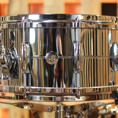 Gretsch 6.5x14 USA Custom Chrome Over Brass Snare Drum - G4164 image 2
