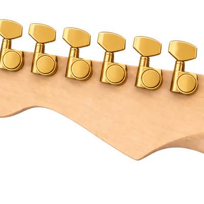 Weymann American Pro Guitar 24:1 Tuners GOLD for Strat Tele ESP Ibanez 6 in-line Tuning Machines ELECTRIC GUITAR image 5