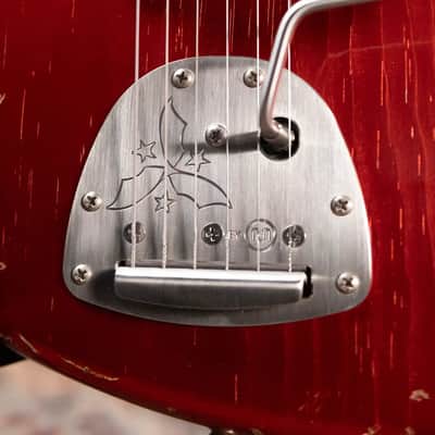 Novo Custom Shop Serus J Medium Distress Electric Guitar - Candy Apple Red with Gig Bag image 14