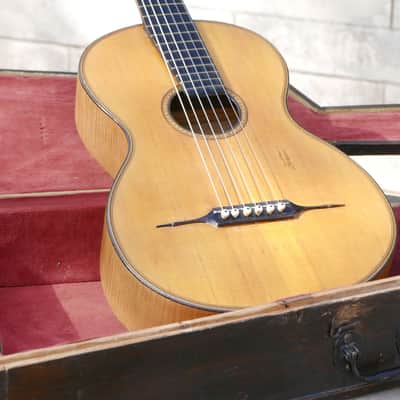 Vienna Parlor Guitar Romantic Guitar circa 1850 image 2