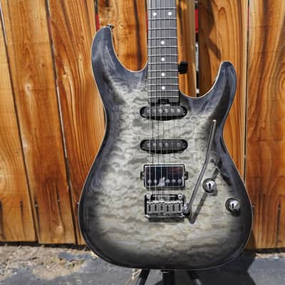 Schecter DIAMOND SERIES California Classic - Charcoal Burst  6-String Electric Guitar w/  Hard Case (2023) image 4