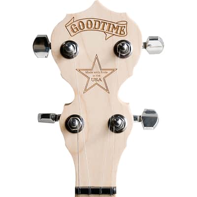 New Deering Goodtime Two Left-Handed 5-String Bluegrass Resonator Banjo, Natural - Made in USA image 4